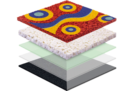 無(wú)縫預(yù)制型塑膠跑道EPDM面層