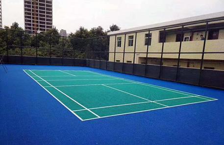 樓盤小區(qū)羽毛球場懸浮地板